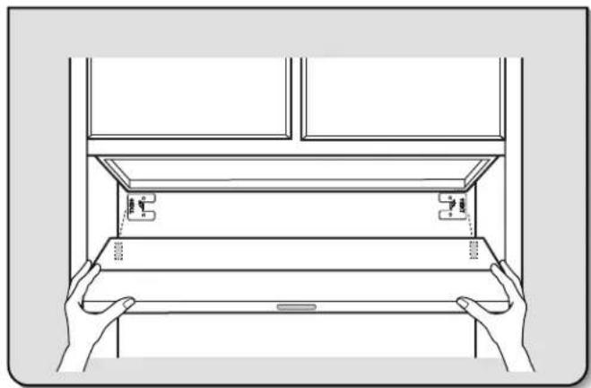 KITCHENAID UXT3030ADB - Marquage de l'emplacement des trous - 1