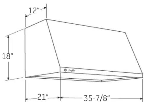 GE JV936DSS - PRODUCT DIMENSIONS - 2