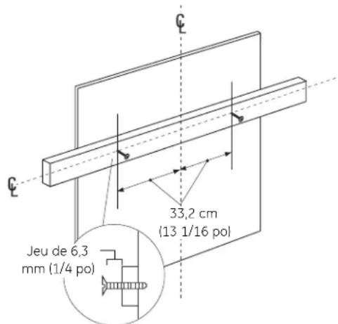 GE JV936DSS - Installation du support de la HOTTE - 2
