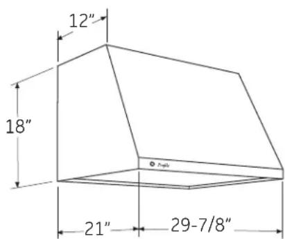GE JV936DSS - PRODUCT DIMENSIONS - 1