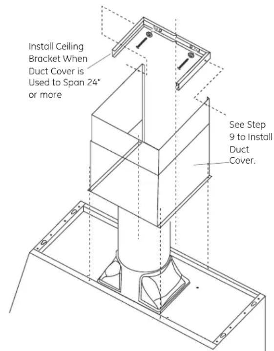 GE JV936DSS - INSTALL CEILING BRACKET - 1