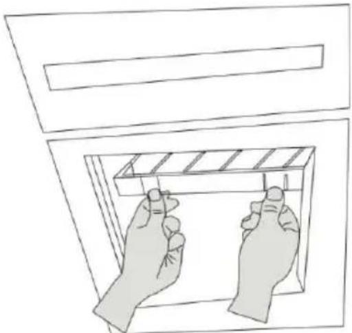 HAIER HCH6100ACS - Para reemplazar el filtro de carbón: - 1