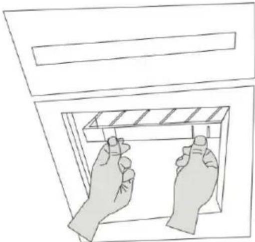 HAIER HCH6100ACS - Remplacement du filtre à charbon : - 1