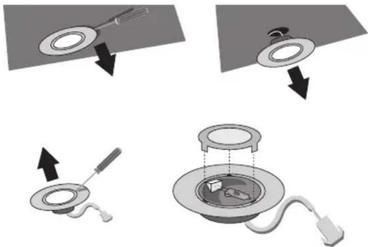 HAIER HCH6100ACS - CÓMO REEMPLAZAR UNA LÁMPARA - 1
