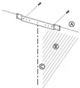 HAIER HCH6100ACS - INSTALACIÓN DEL SOPORTE DE LA CUBIERTA DEL DUCTO DE VENTILACIÓN - 1