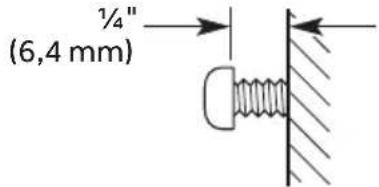 HAIER HCH3100ACS - ÉTAPE 2 - INSTALLATION DES VIS DE MONTAGE - 1