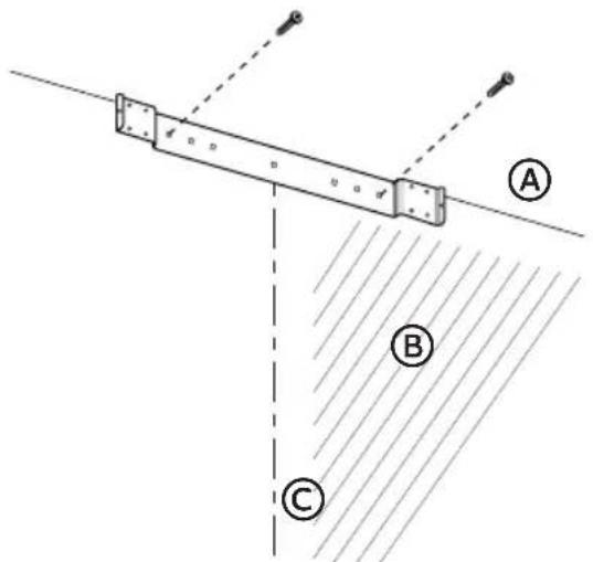 HAIER HCH2100ACS - PASO 3 - INSTALE EL SOPORTE DE LA CUBIERTA DEL DUCTO DE ESCAPE - 2