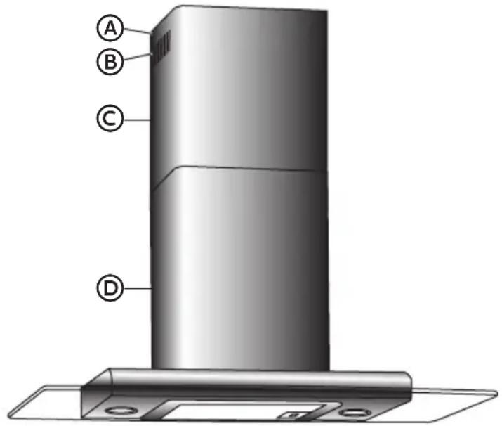 HAIER HCH2100ACS - PASO 8 - INSTALE LAS CUBIERTAS DEL DUCTO DE ESCAPE - 1