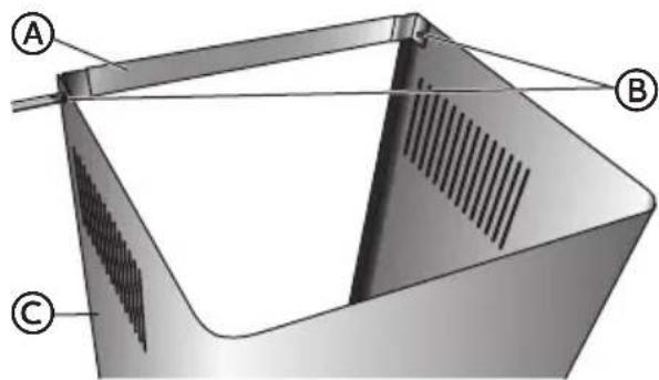 HAIER HCH2100ACS - ÉTAPE 3 - INSTALLATION DE LA BRIDE DE CACHE-CONDUIT - 1