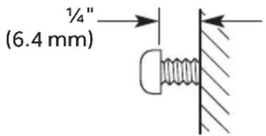 HAIER HCH2100ACS - STEP 2 - INSTALL MOUNTING SCREWS - 1