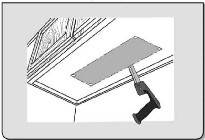 MAYTAG UXT4130ADS - Mark and Cut Vent Opening - 1