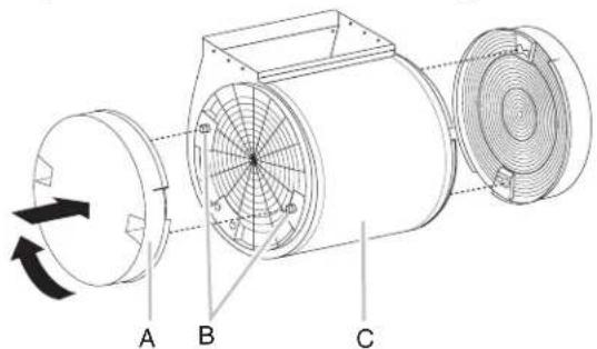 MAYTAG UXT5530AAS - To replace charcoal filter: - 1