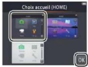 NIKON Coolpix S02 - Choisissez un style pour l'écran d'accueil (HOME). - 1