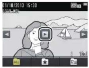 NIKON Coolpix S02 - Commandes de lecture video - 1