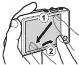 NIKON Coolpix S02 - Utilisation de l'écran tactile - 3