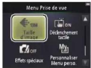 NIKON Coolpix S02 - Touchez Taille d'image. - 1