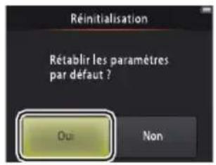 NIKON Coolpix S02 - Toucher:  Configuration  Réinitialisation - 1