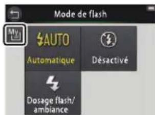 NIKON Coolpix S02 - ■Affectation d'une option au Menu personnelé - 1
