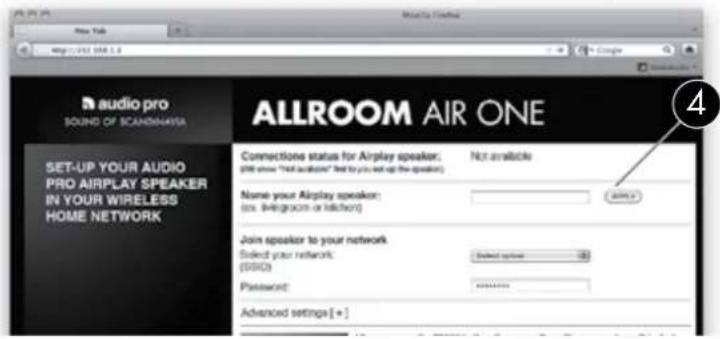 AUDIO PRO Allroom Air One - TRÅDLÖS SETUP MED WEBBLÄSARE - 3