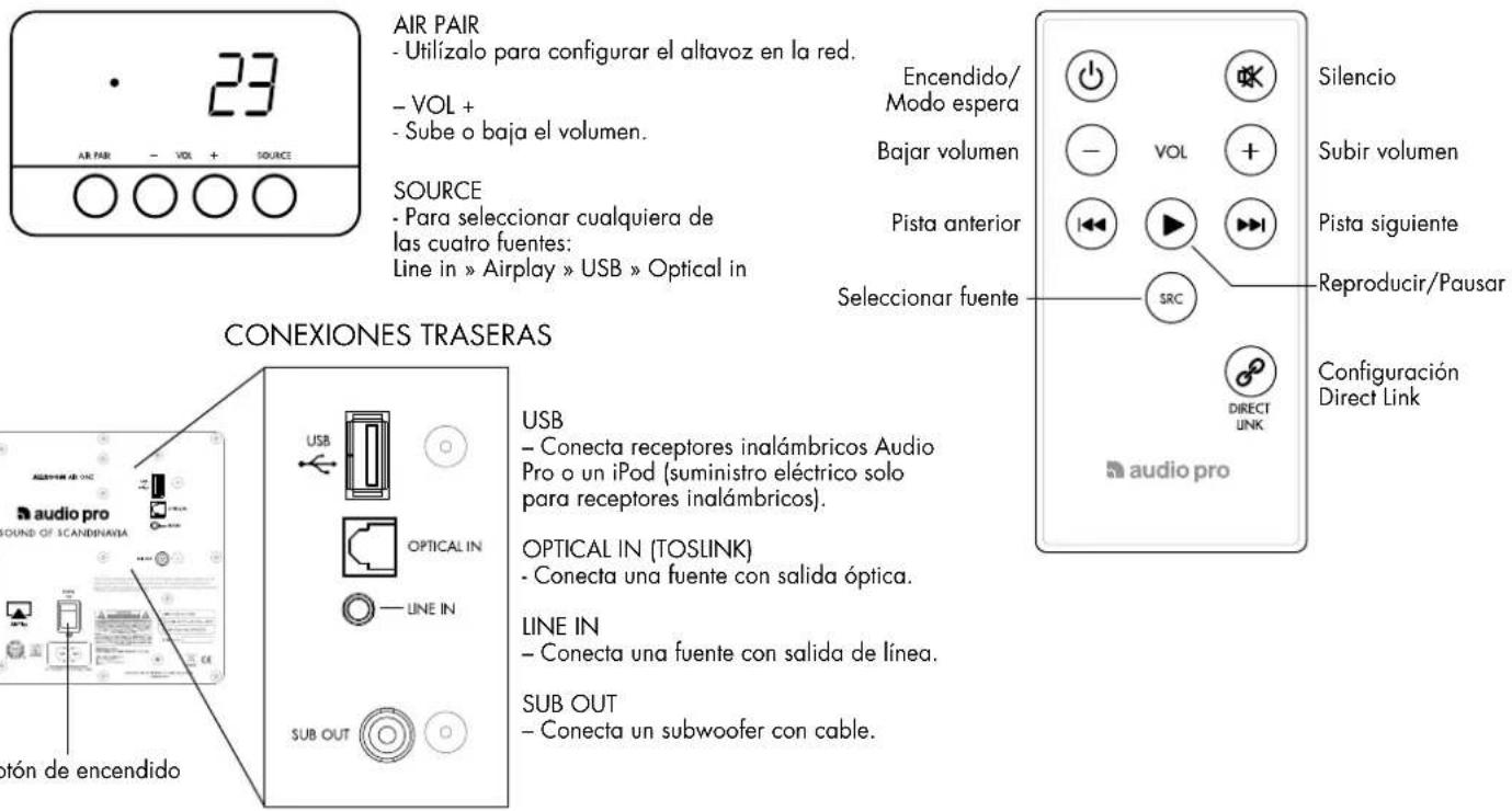 AUDIO PRO Allroom Air One - OPERACIONES BÁSICAS - 1
