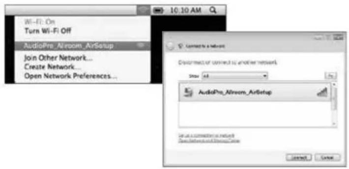 AUDIO PRO Allroom Air One - WIRELESS SETUP USING INTERNET BROWSER - 2