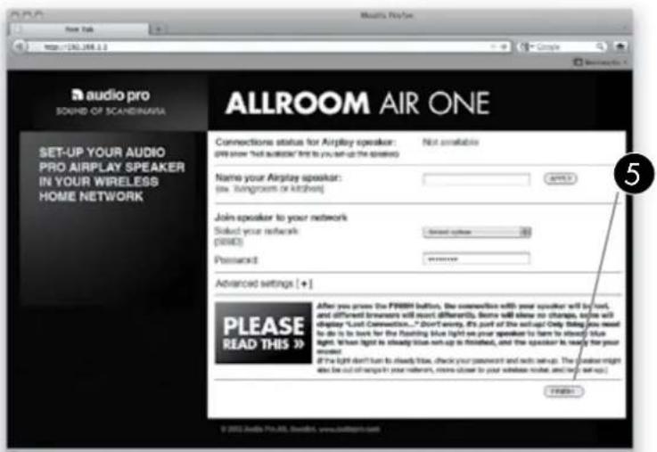 AUDIO PRO Allroom Air One - TRÅDLÖS SETUP MED WEBBLÄSARE - 4
