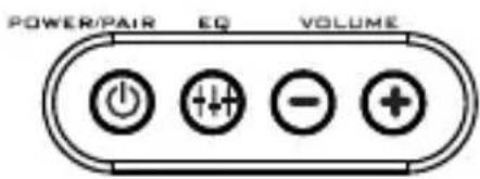 808 Audio XS Sport - POWER/PAIR button has three functions: - 1