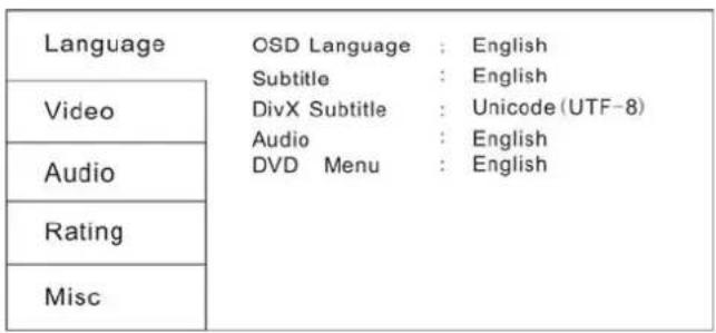 AEG DVD 4520 HDMI - LANGUAGE SETUP - 1