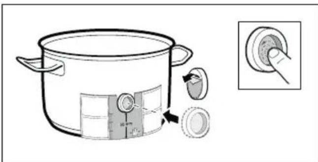 BOSCH PXY875KW1E - Pegar la base de silicone - 1