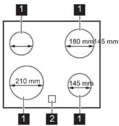 ZANKER KEV6041XXK - Kochfeldanordnung - 1