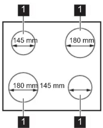ZANUSSI ZEE6041XA - Cooking surface layout - 1