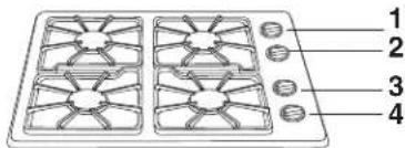 MAYTAG MGC4436BDW - Surface de cuisson - 1