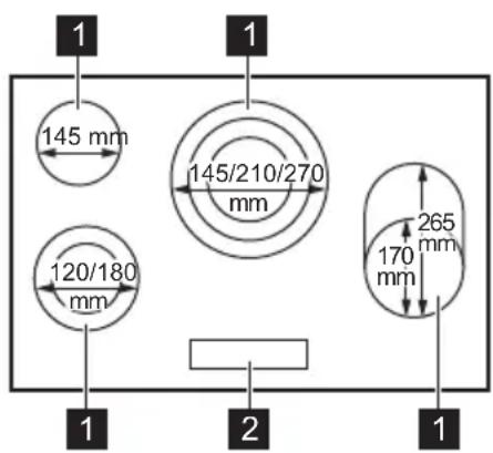 JUNO JKSN807F5 - Cooking surface layout - 1