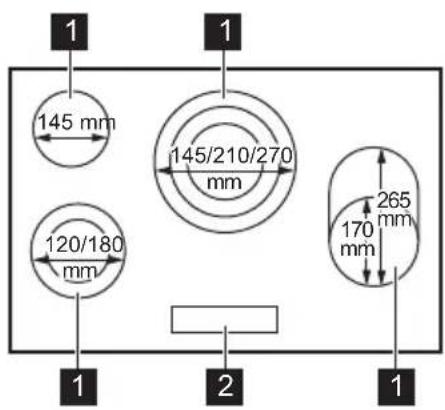 JUNO JKSN807F5 - Indeling kookplaat - 1
