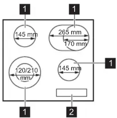 JUNO JKSN606F5 - Cooking surface layout - 1