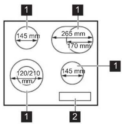 JUNO JKSN606F5 - Indeling kookplaat - 1