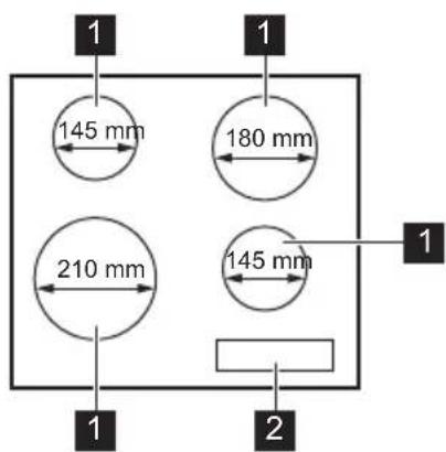 JUNO JKSN604F5 - Description de la table de cuisson - 1