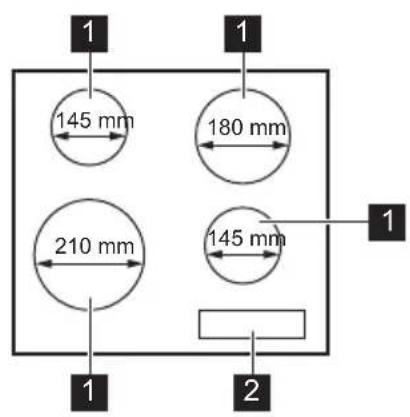 JUNO JKSN604F5 - Kochfeldanordnung - 1