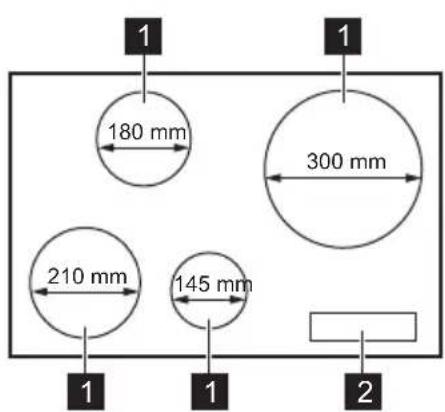 JUNO JKSI804F5 - Description de la table de cuisson - 1