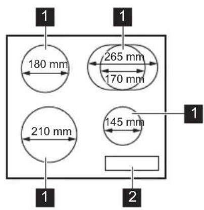 JUNO JKSI605F5 - Indeling kookplaat - 1
