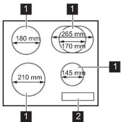 JUNO JKSI605F5 - Kochfeldanordnung - 1