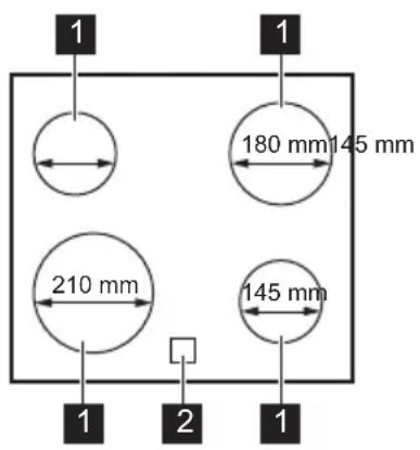 JUNO JKFN604F5 - Description de la table de cuisson - 1