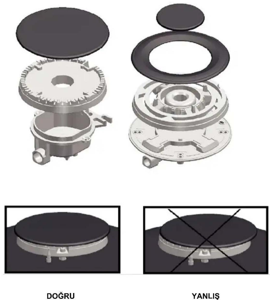 SILVERLINE CS 5236 W - ATEŞLEME DÜGME Lİ MODELLER (Otomatik Ateşleme) - 1