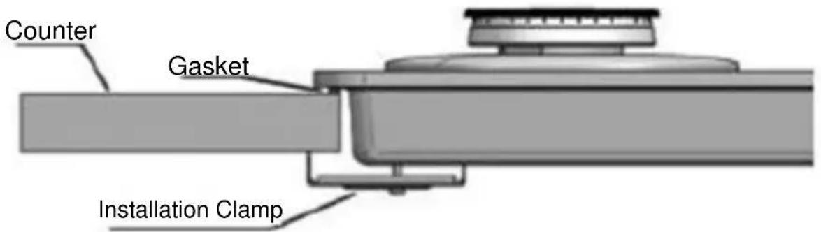 SILVERLINE AS 5323 X01 - Installation of the Hob on the Counter - 1