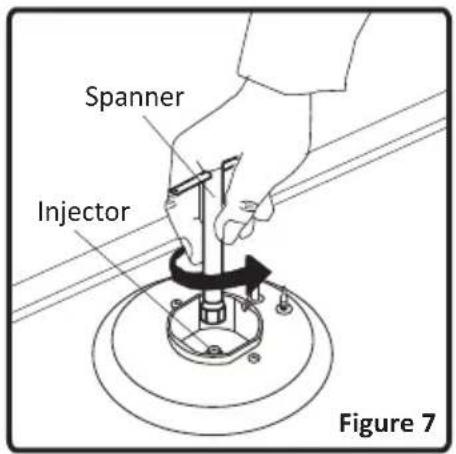 OCEANIC OCEACTG4IX - Changing injectors: - 2
