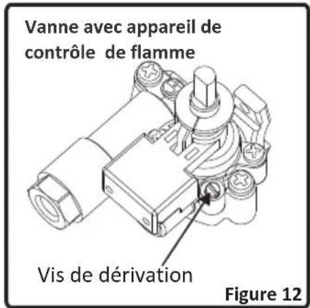 OCEANIC OCEACPM2G2V - Réglage de la position de flamme réduite : - 1