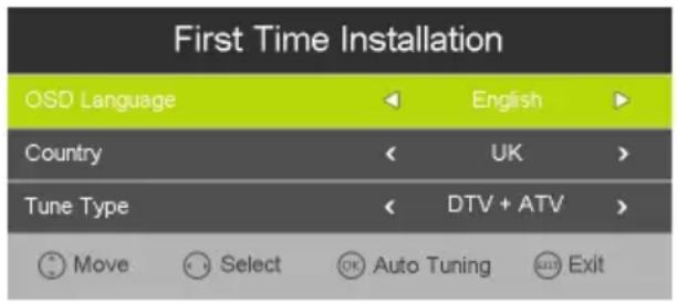 AKAI ATE55D1044K - First Time Installation - 1
