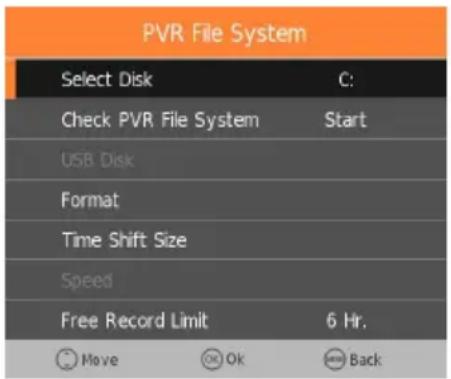 AKAI ATE55D1044K - Système de fichiers PVR (Enregistrements Vidéo personnels) - 1