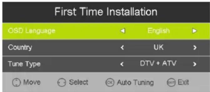 AKAI ATE55D1044K - Guide de première installation - 1