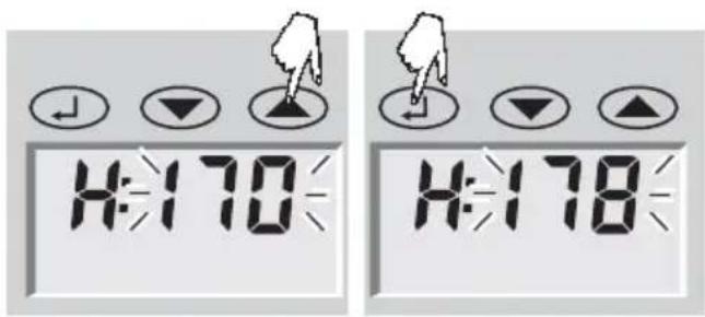 SOEHNLE Body Balance Caribic - Inskrivning av data - 2